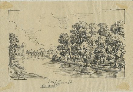 VUE DES ENVIRONS DE STRASBOURG : LA SCHIFFMATT AU WACKEN