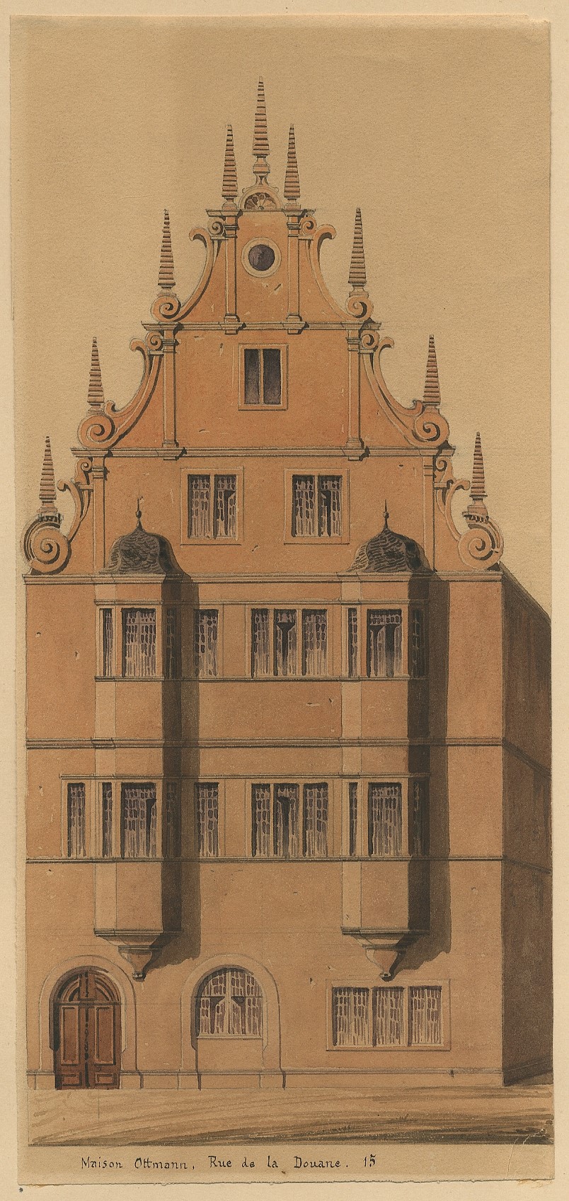 VUE DE STRASBOURG : MAISON OTTMANN, RUE DE LA DOUANE