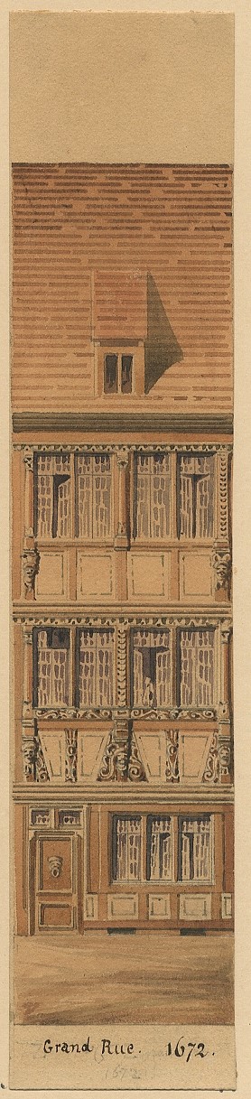 VUE DE STRASBOURG : MAISON DE LA GRAND RUE