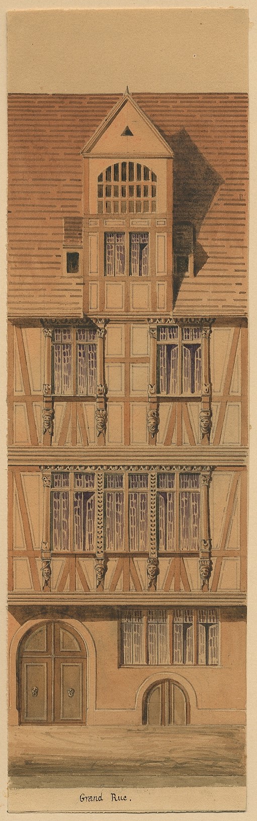 VUE DE STRASBOURG : MAISON DE LA GRAND RUE