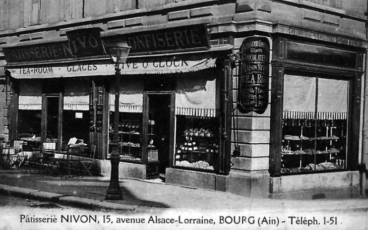 Bourg (Ain) : Patisserie Nivon, 15 avenue Alsace Lorraine