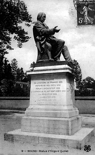 Bourg. Statue d'Edgar Quinet
