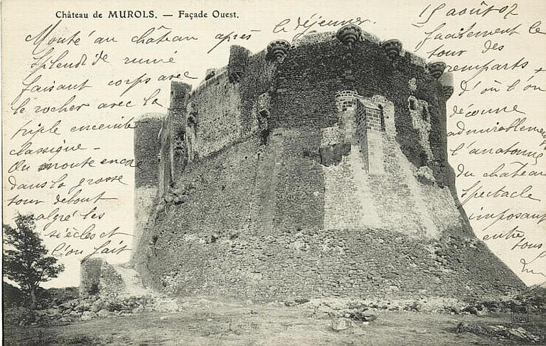 Château de MUROLS. - Façade Ouest