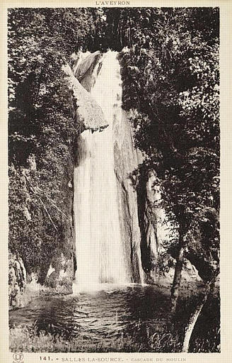 L'AVEYRON (en haut) / 141. SALLES-LA-SOURCE. - CASCADE DU MOULIN (en bas)