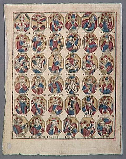 Planche de saintetés (titre factice)