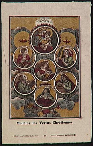 MODELES DES VERTUS CHRETIENNES (titre inscrit)