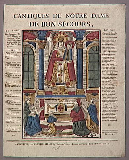 CANTIQUES DE NOTRE DAME DE BON SECOURS (titre inscrit)