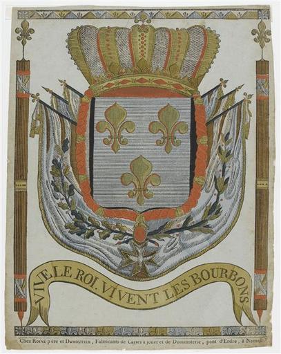 VIVE LE ROI.VIVENT LES BOURBONS (titre inscrit)