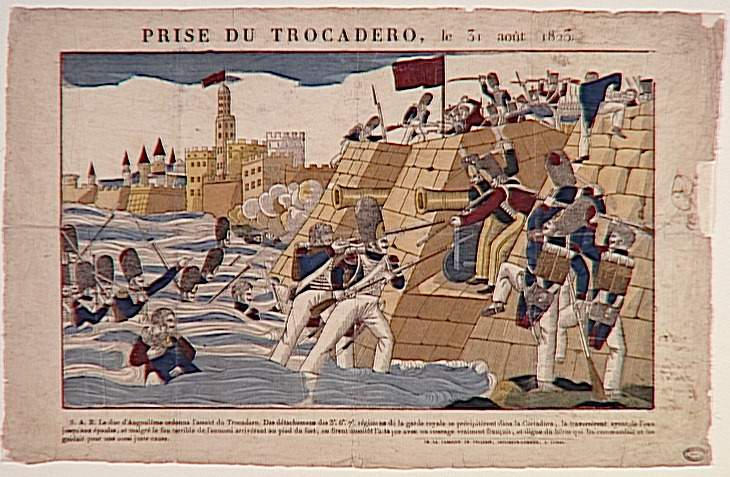 PRISE DU TROCADERO, le 31 août 1823. (titre inscrit)