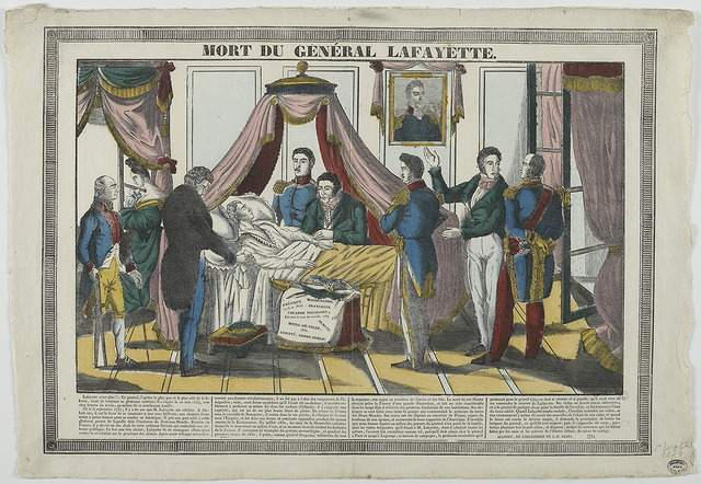 MORT DU GENERAL LAFAYETTE (titre inscrit) [20 mai 1834]