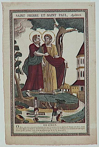 SAINT PIERRE ET SAINT PAUL, Apôtres. (titre inscrit)
