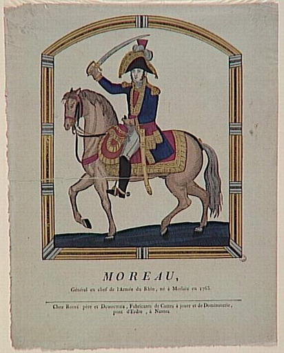 MOREAU / GENERAL EN CHEF DE L'ARMEE DU RHIN, NE A MORLAIX EN 1763 (titre inscrit)