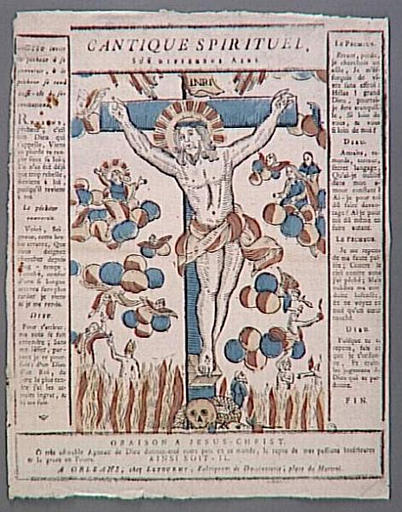 CANTIQUE SPIRITUEL, / SUR DIFFERENS AIRS. / ORAISON A JESUS CHRIST. (titre inscrit)