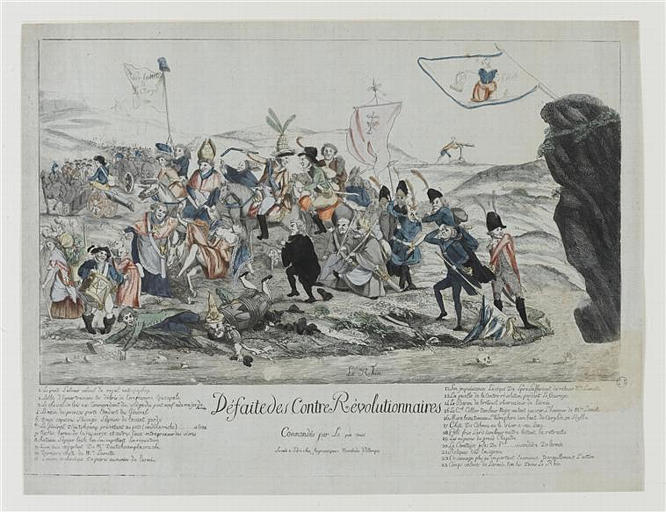 DEFAITE DES CONTRE REVOLUTIONNAIRES (titre inscrit)