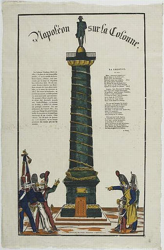 NAPOLEON SUR LA COLONNE (titre inscrit)