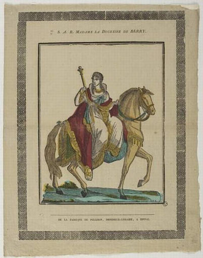 S.A.R .MADAME LA DUCHESSE DU BERRY. (titre inscrit)