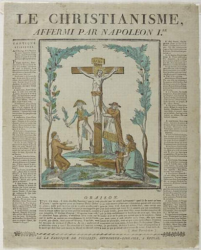 LE CHRISTIANISME, / AFFERMI PAR NAPOLEON I.ER (titre inscrit)