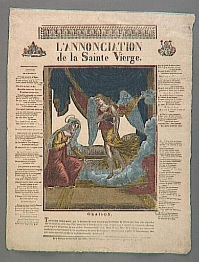 L'ANNONCIATION DE LA SAINTE VIERGE (titre inscrit)