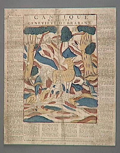 CANTIQUE / DE SAINTE / GENEVIEVE DE BRABANT (titre inscrit)