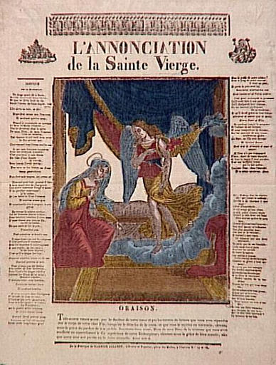 L'ANNONCIATION DE LA SAINTE VIERGE (titre inscrit)