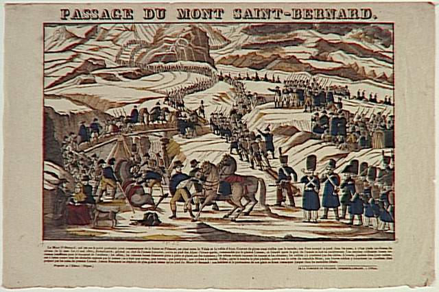 PASSAGE DU MONT SAINT-BERNARD. (titre inscrit)