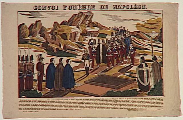 CONVOI FUNEBRE DE NAPOLEON. (titre inscrit)