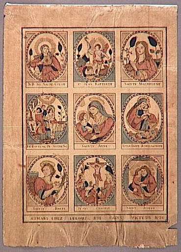 Planche de saintetés (titre factice)