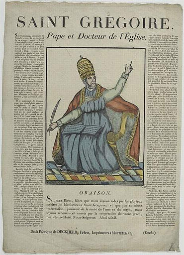 SAINT GREGOIRE, / Pape et Docteur de l'Eglise (titre inscrit)
