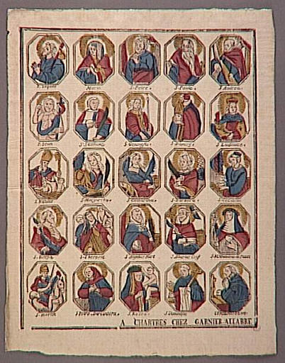 Planche de saintetés (titre factice)