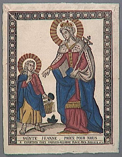 SAINTE JEANNE, PRIEZ POUR NOUS (titre inscrit)