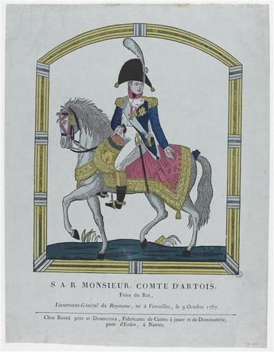 S.A.R. MONSIEUR, COMTE D'ARTOIS, FRERE DU ROI, (titre inscrit)