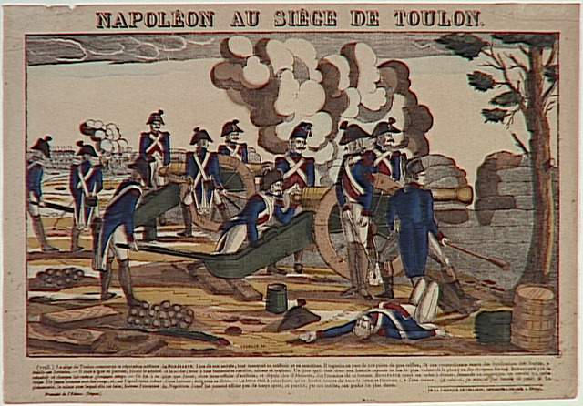 NAPOLEON AU SIEGE DE TOULON. (titre inscrit)