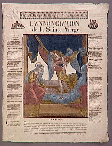 L'ANNONCIATION DE LA SAINTE VIERGE (titre inscrit)