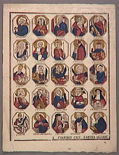 Planche de saintetés (titre factice)