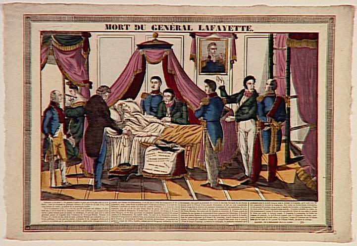 MORT DU GENERAL LAFAYETTE (titre inscrit) [20 mai 1834]