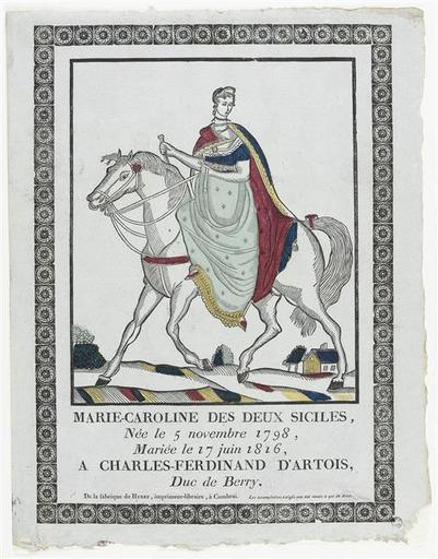 MARIE CAROLINE DES DEUX SICILES (titre inscrit)